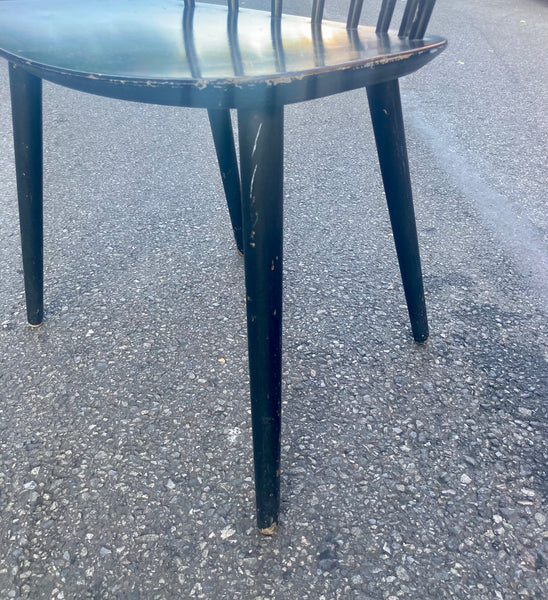 1960s J104 Black Chairs Designed by Jørgen Bækmark- a Pair