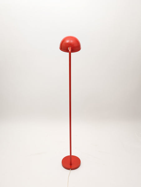 Vintage 1970s Danish Design Floor Lamp in Red