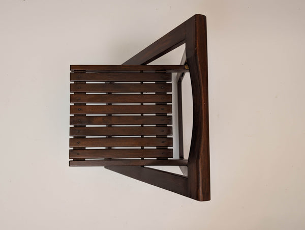 1966 Aldo Jacober Folding Chairs With Slat Seats- Set of 2