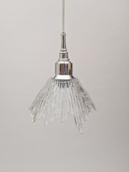 Wirkkala Revontulet Glass Hanging Lamp, Pendant Light for Humppila, Finland 1970s
