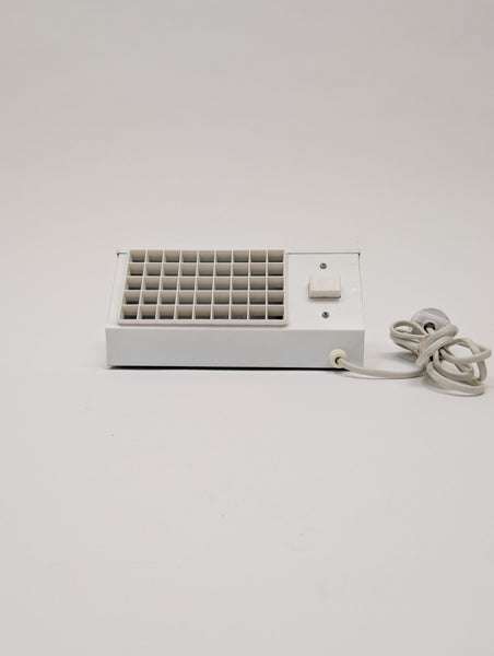 1970s Brutalist Wall Lamp, Swedish, White Sconce, Bedside Lamp