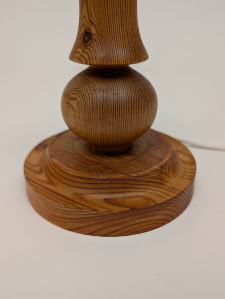 1970s Swedish Pine Table Lamp