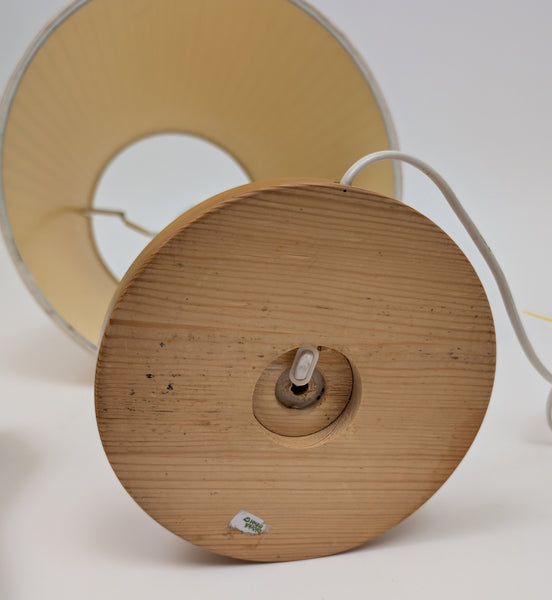 1980s Swedish Pine Wood Table Lamp