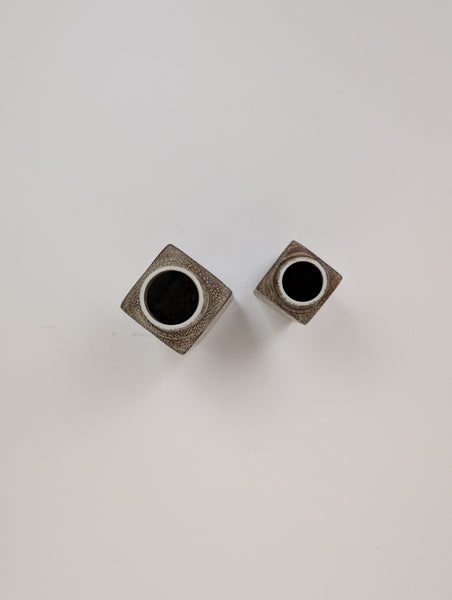 Set of 2 Baca Faience Vases by Nils Thorsson for Royal Copenhagen, Denmark, 1970s