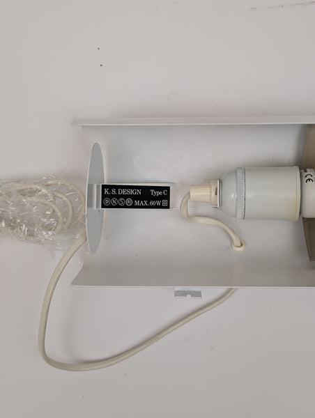 Vintage White Light Sconce, Denmark