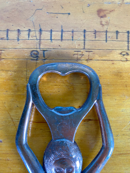 Art Deco Brass Lady Bottle Opener