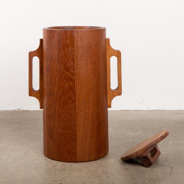 Dansk Staved Teak Banded Ice Bucket by Jens Quistgaard IHQ
