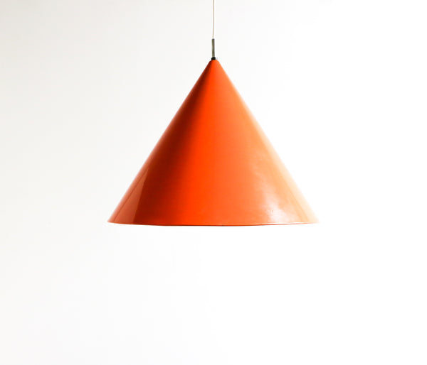 1960s Mid-Century Orange Billiard Pendant by Arne Jacobsen for Louis Poulsen