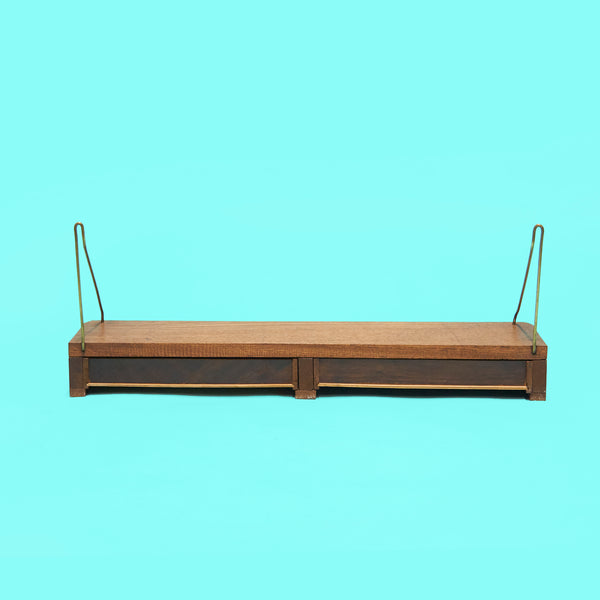 Mid-Century Danish floating shelf in teak